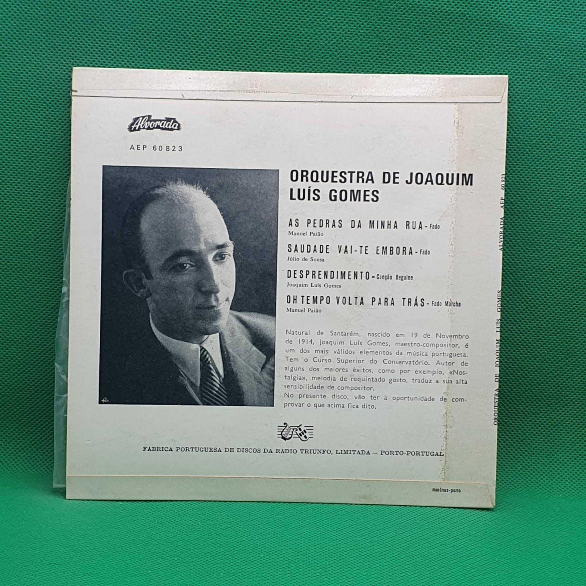 Joaquim Luís Gomes E A Sua Orquestra ‎– As Pedras Da Minha Rua - Vinyl Store Online