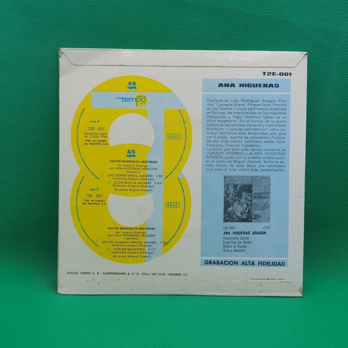 Joaquin Rodrigo – Cuatro Madrigales Amatorios - Vinyl Store Online