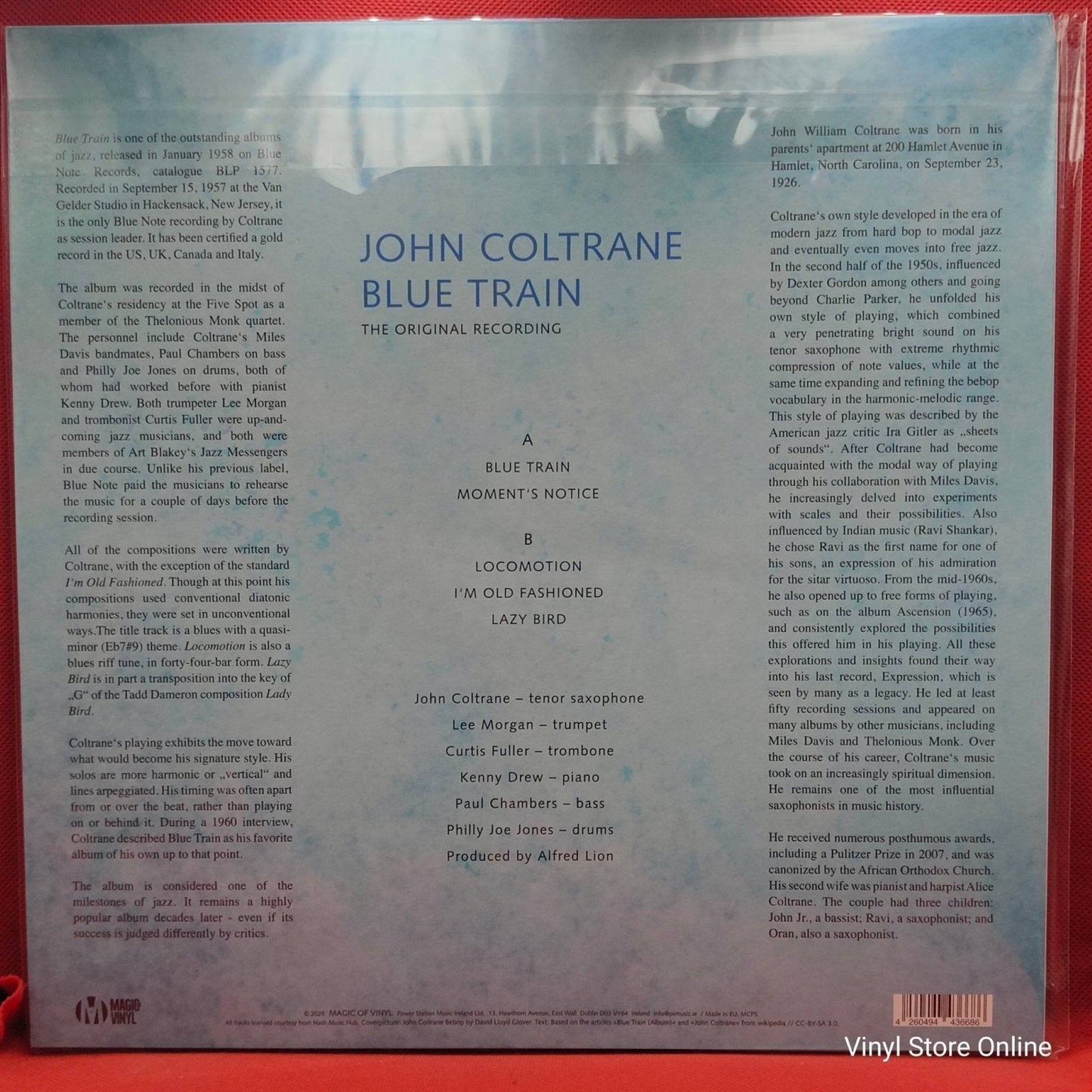 John Coltrane ‎– Blue Train - Vinyl Store Online