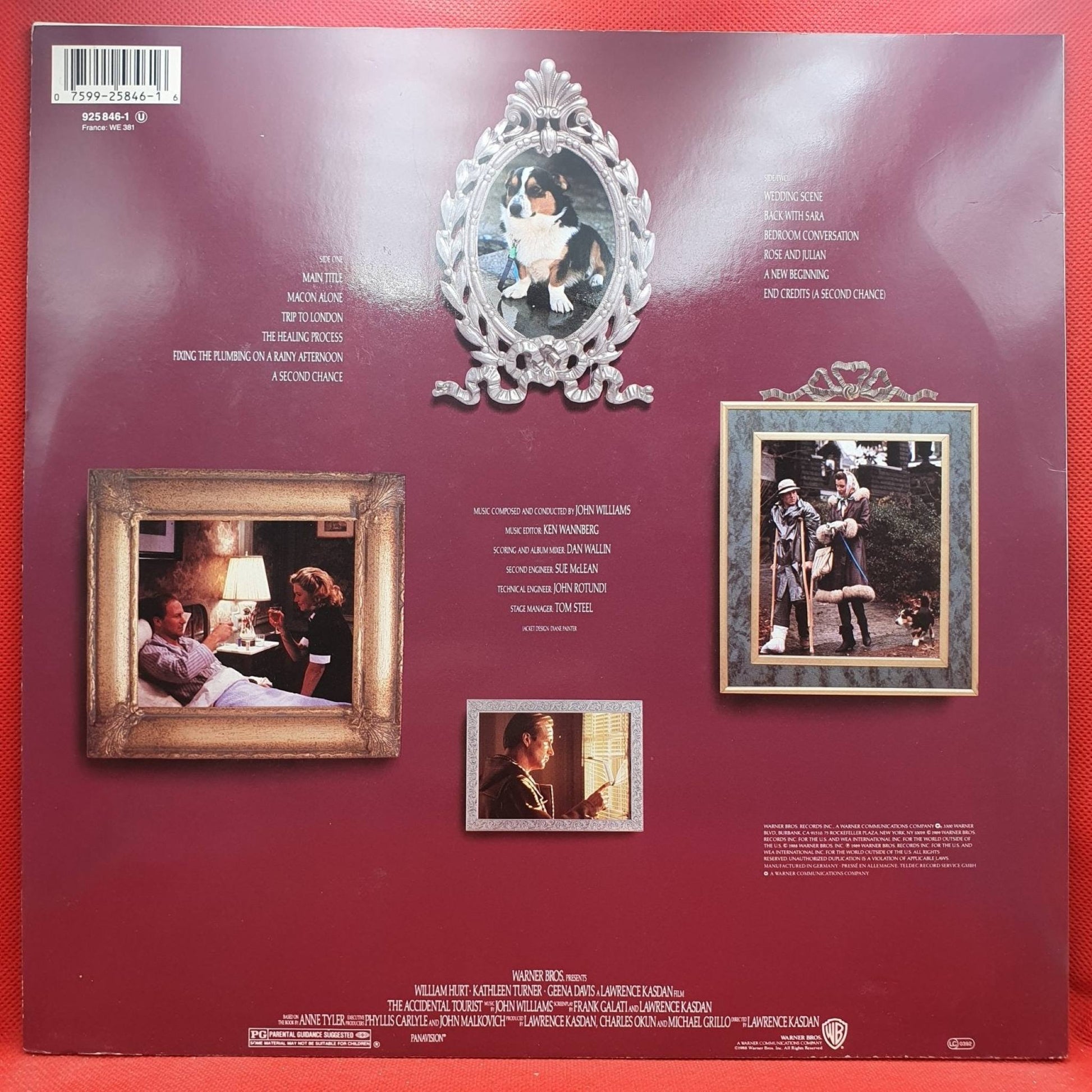 John Williams ‎– The Accidental Tourist (OST) - Vinyl Store Online
