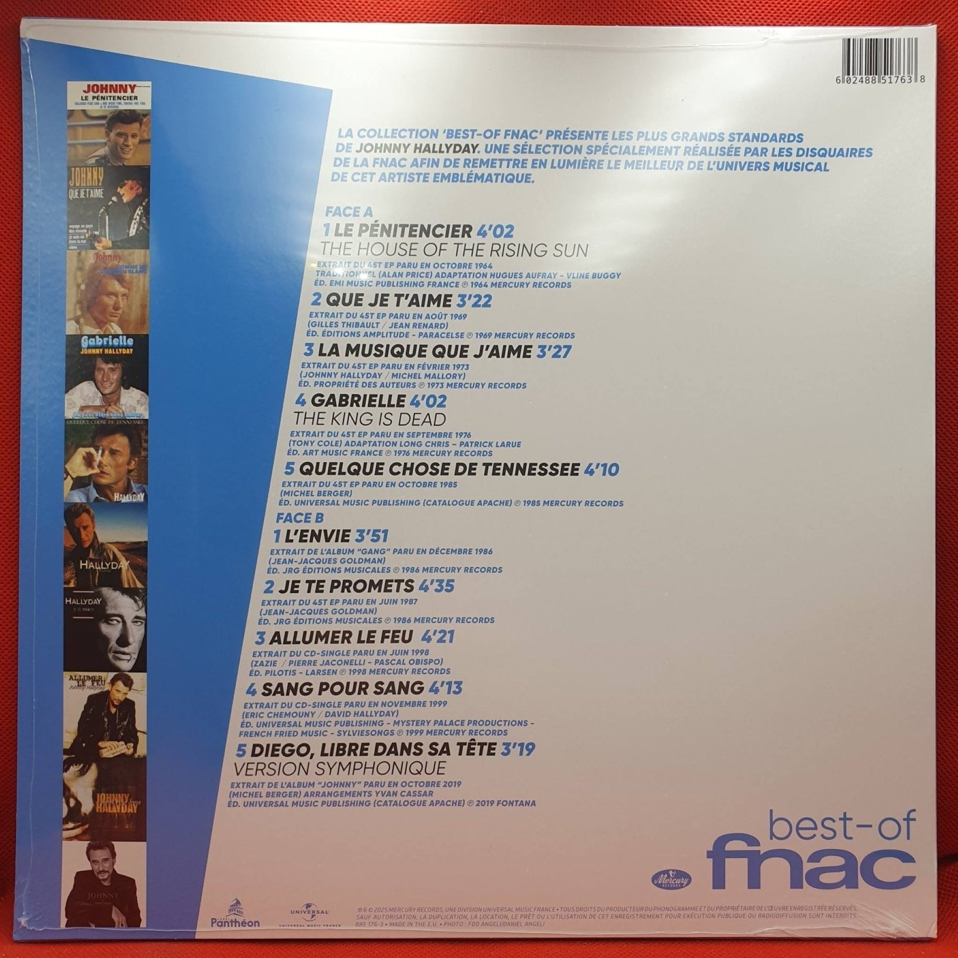 Johnny Hallyday ‎– Best - Of Fnac - Vinyl Store Online