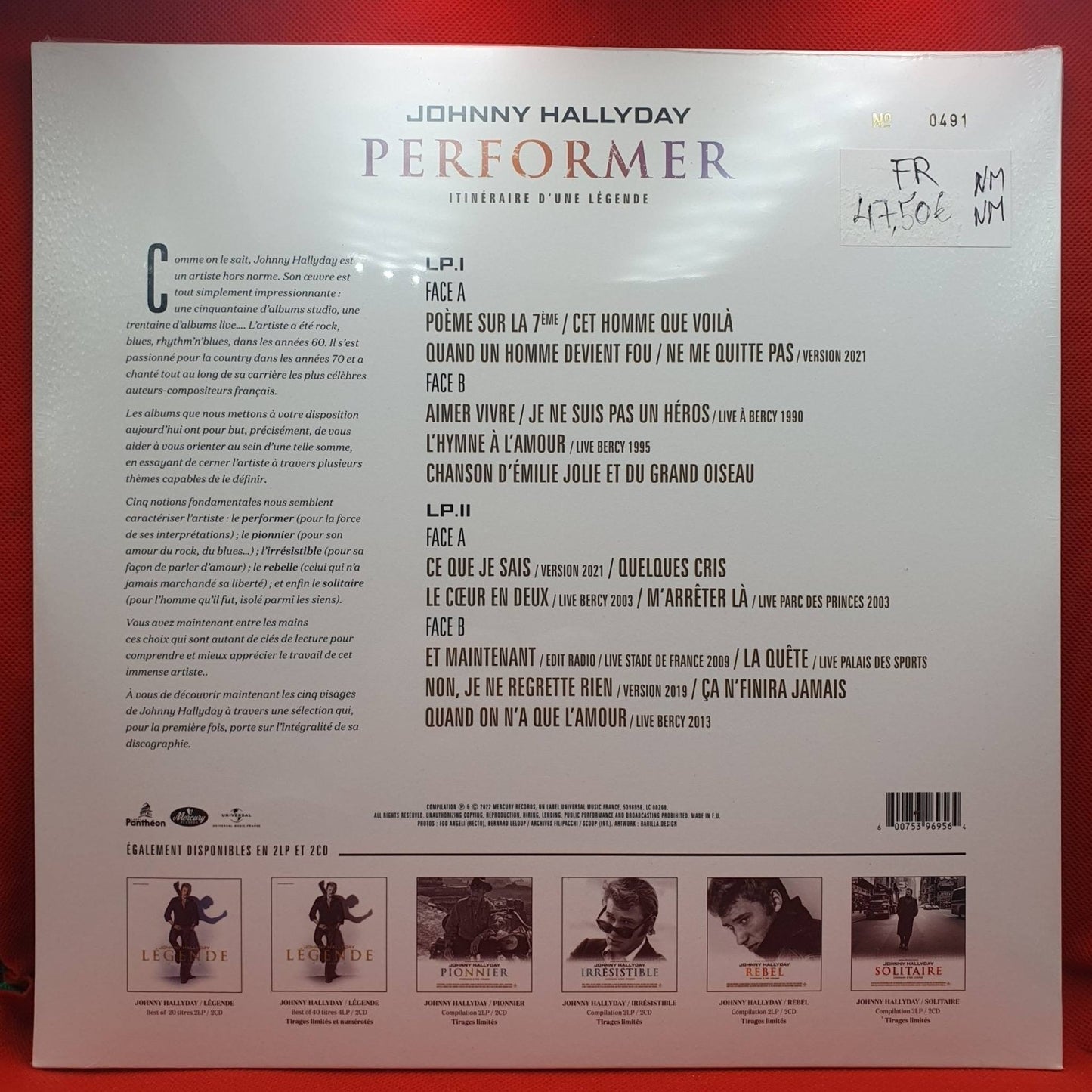 Johnny Hallyday ‎– Performer - Vinyl Store Online