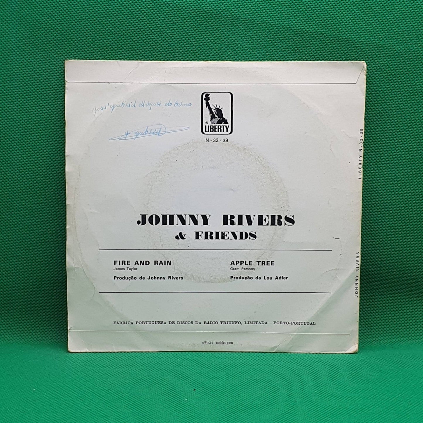 Johnny Rivers ‎– Fire And Rain / Apple Tree - Vinyl Store Online