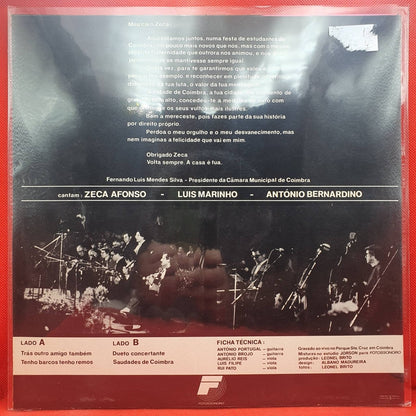 José Afonso ‎– Zeca Em Coimbra Maio 83 - Vinyl Store Online