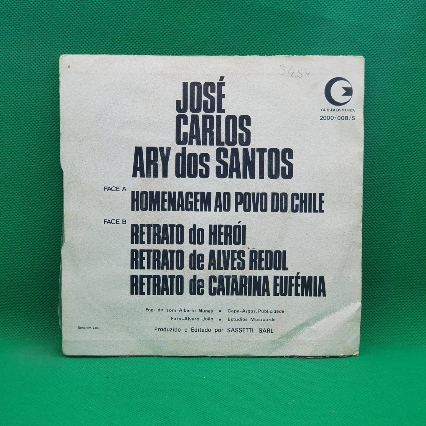 José Carlos Ary Dos Santos ‎– Homenagem Ao Povo Do Chile - Vinyl Store Online