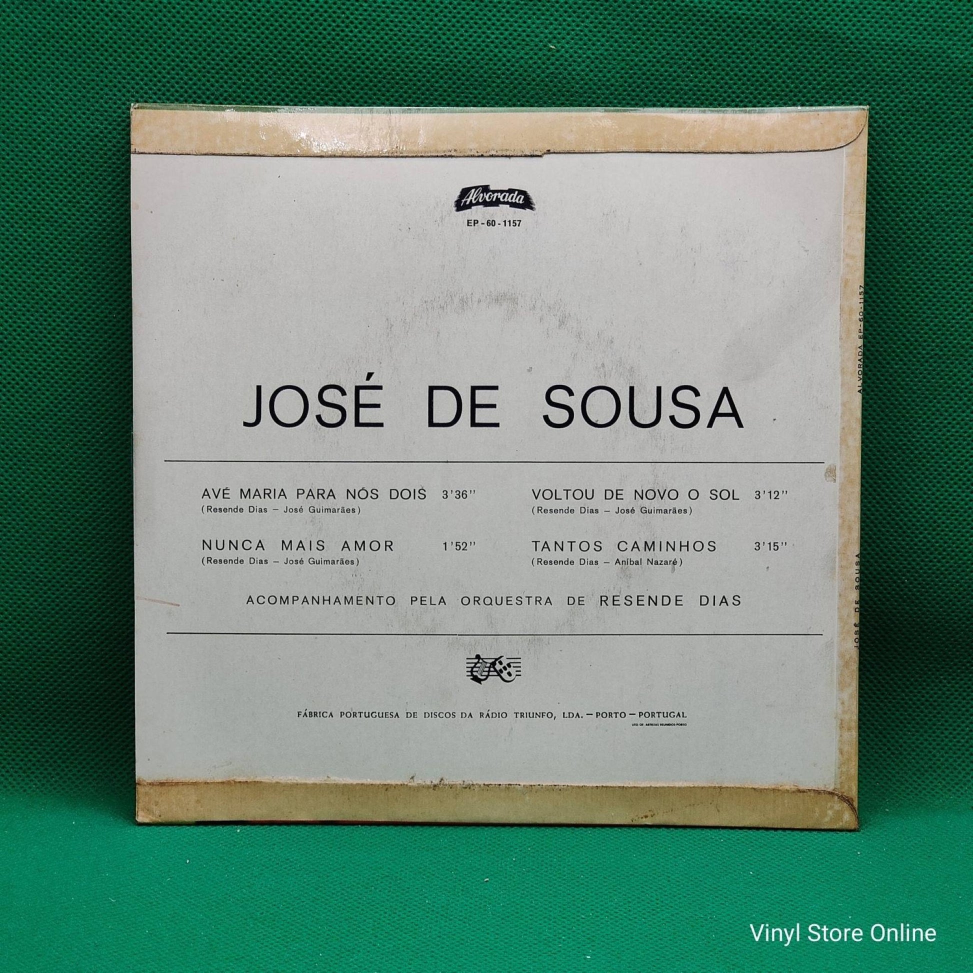 José de Sousa ‎– Ave Maria Para Nós Dois - Vinyl Store Online