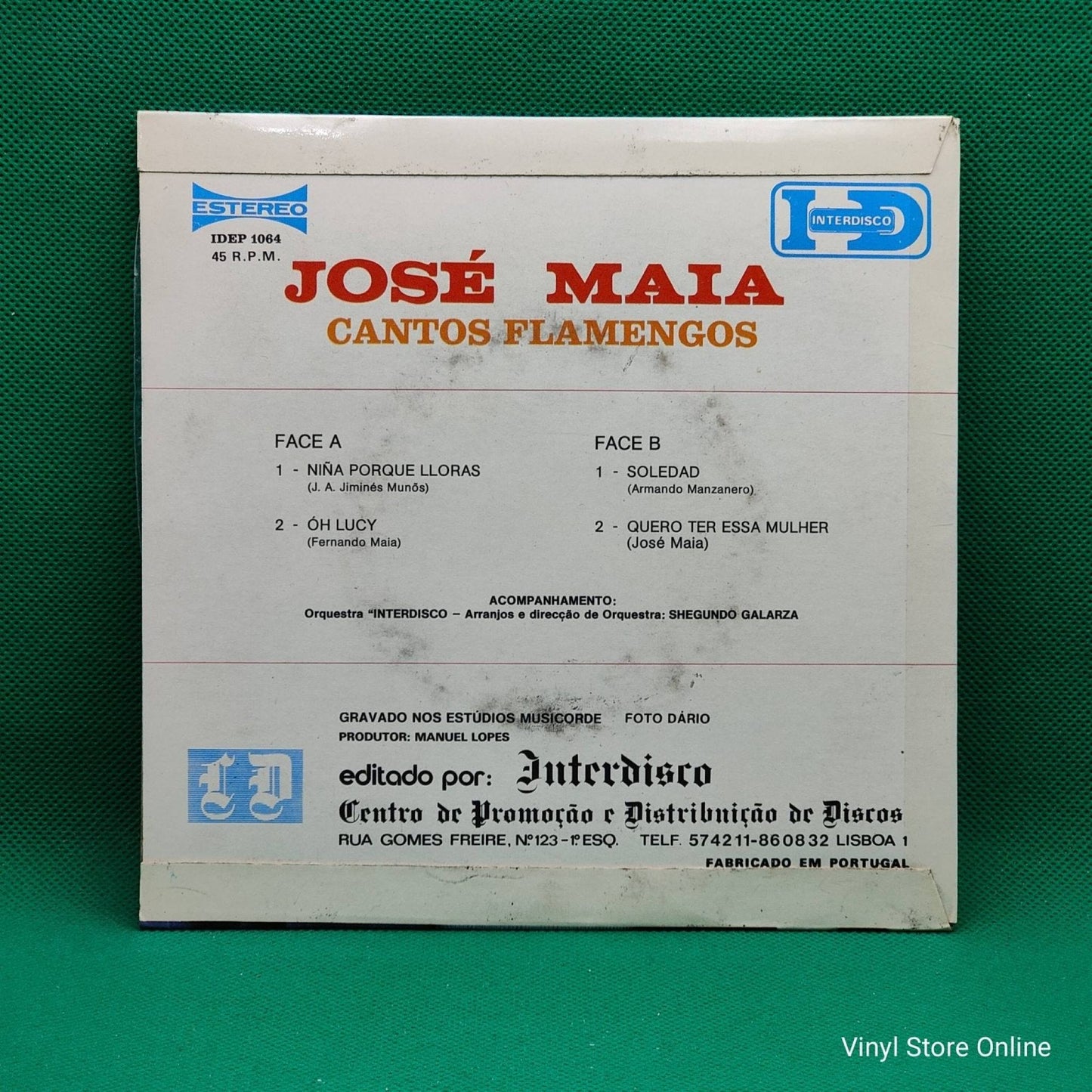 José Maia ‎– Cantos Flamengos - Vinyl Store Online