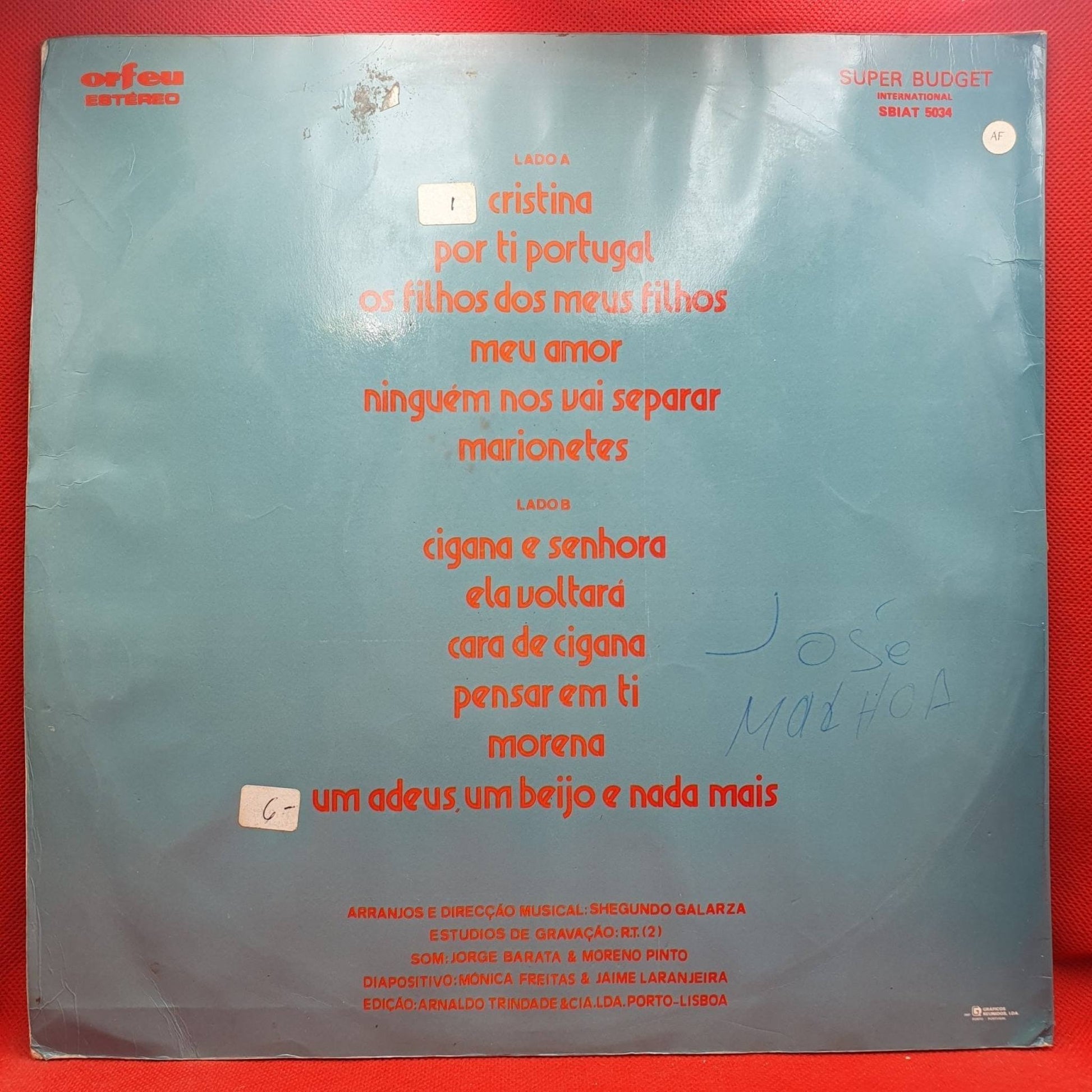 José Malhoa ‎– José Malhoa - Vinyl Store Online