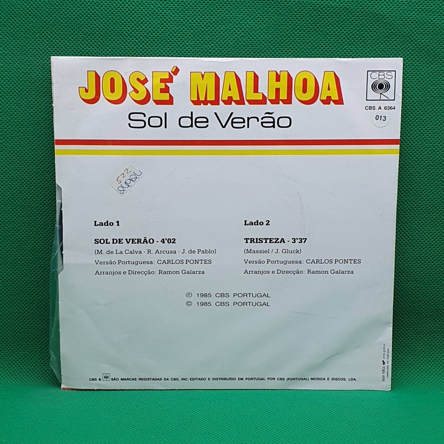 José Malhoa ‎– Sol De Verão - Vinyl Store Online