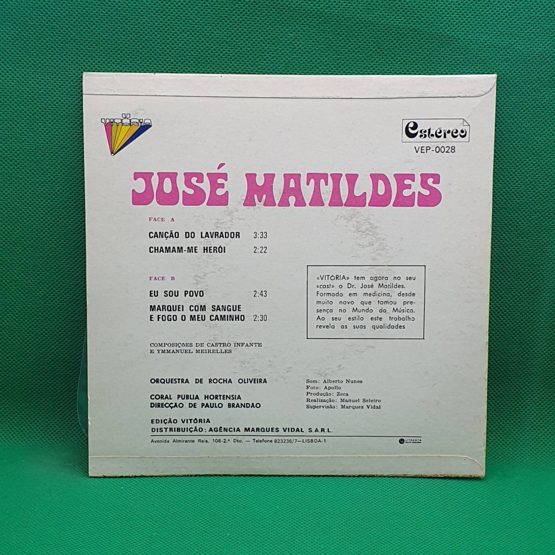 José Matildes ‎– Canção Do Lavrador - Vinyl Store Online