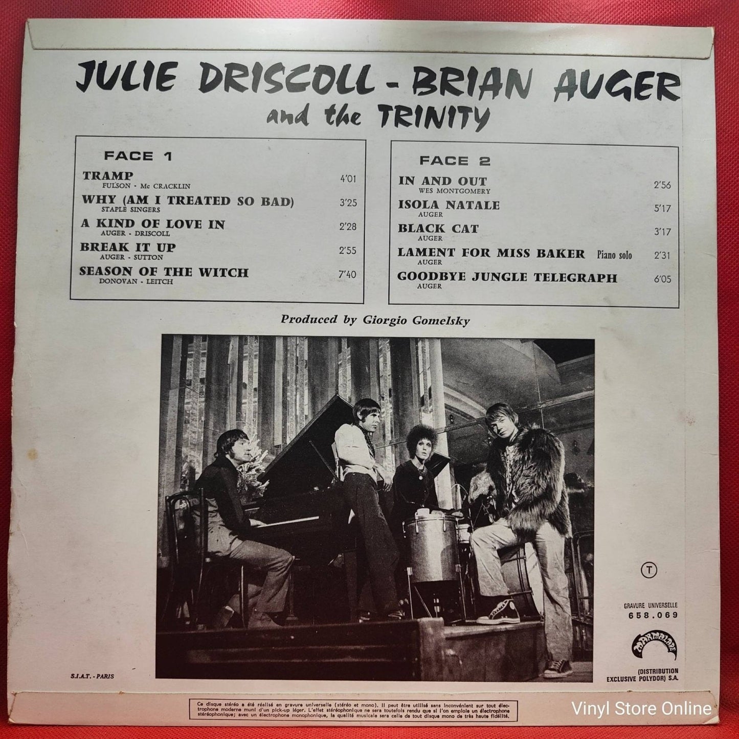 Julie Driscoll Brian Auger And The Trinity ‎– Julie Driscoll Brian Auger And The Trinity - Vinyl Store Online