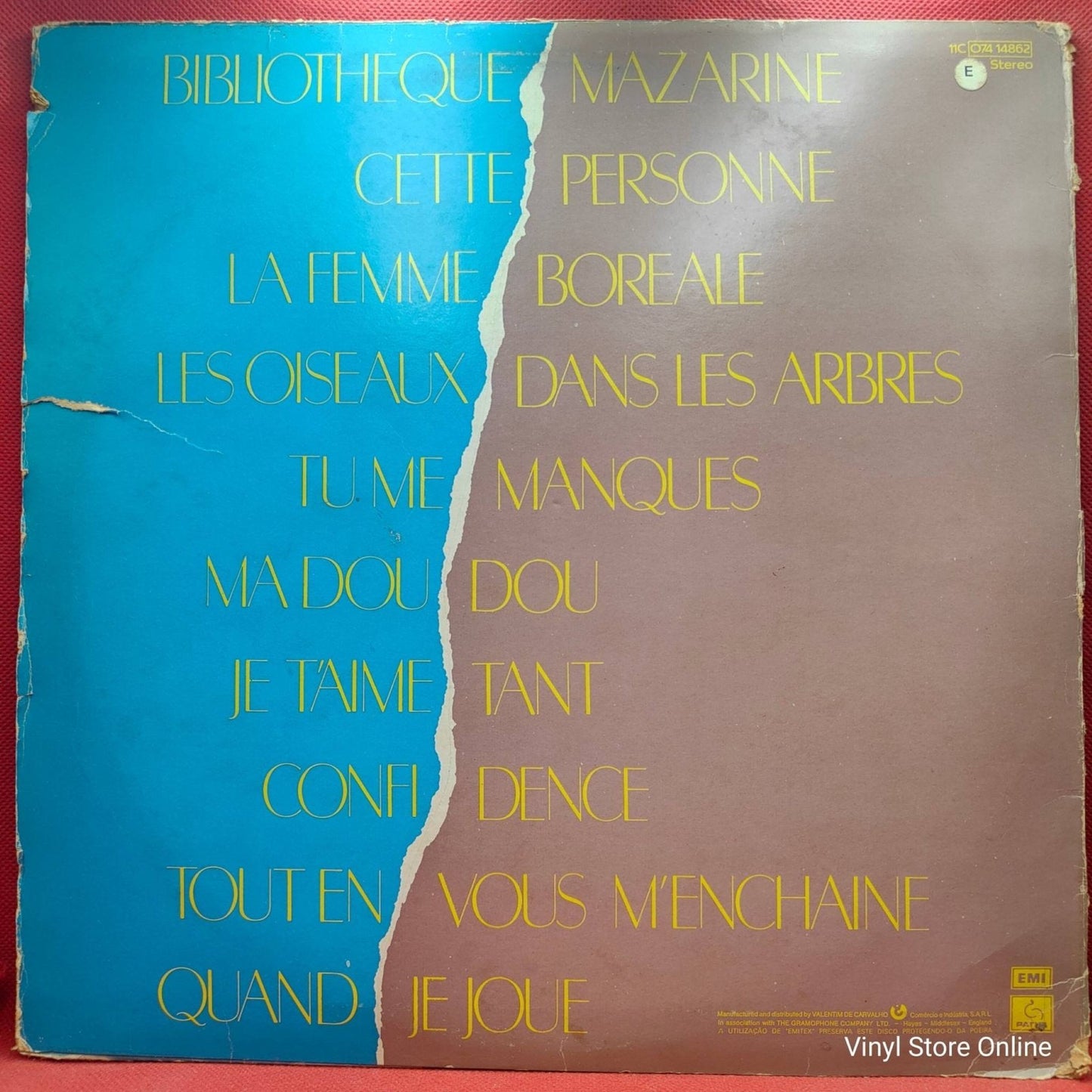 Julien Clerc ‎– Clerc Julien (Quand Je Joue) - Vinyl Store Online