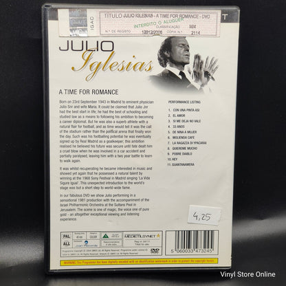 Julio Iglesias A TIME FOR ROMANCE - Vinyl Store Online
