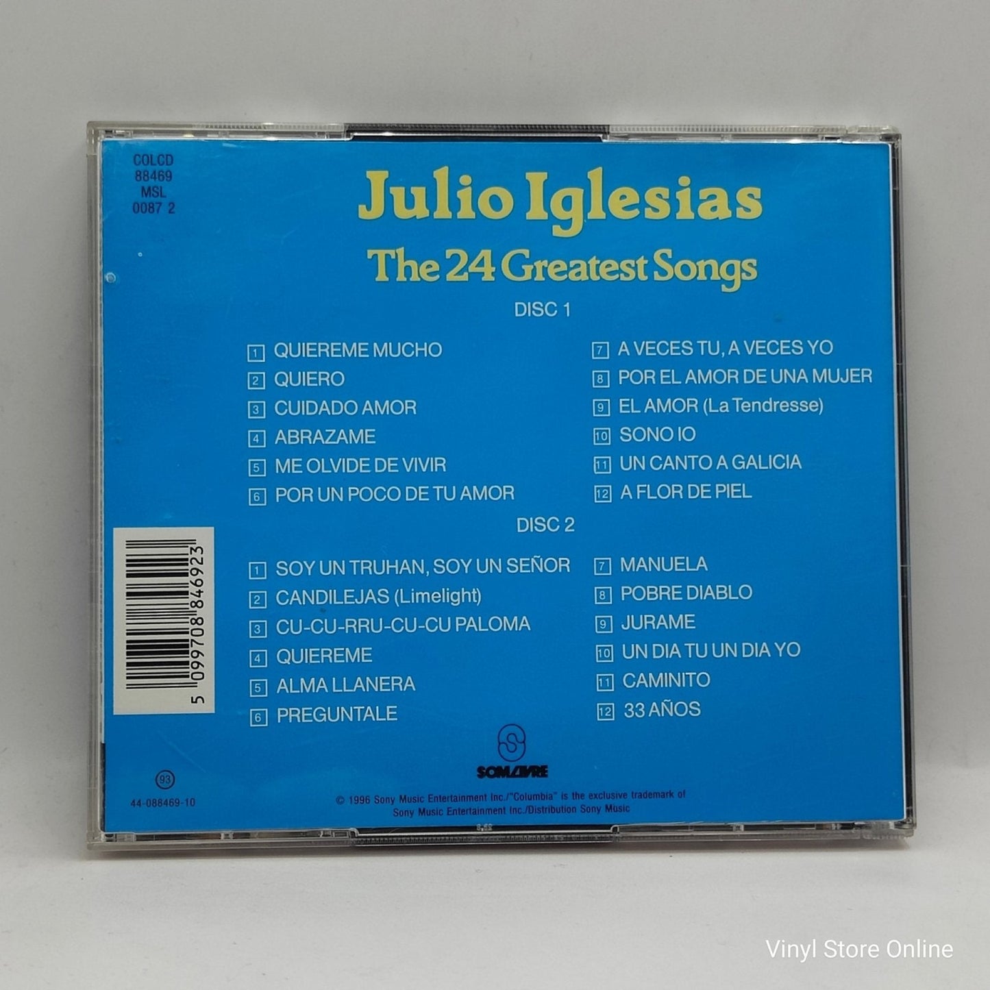 Julio Iglesias – The 24 Greatest Songs - Vinyl Store Online