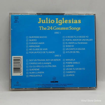 Julio Iglesias – The 24 Greatest Songs - Vinyl Store Online