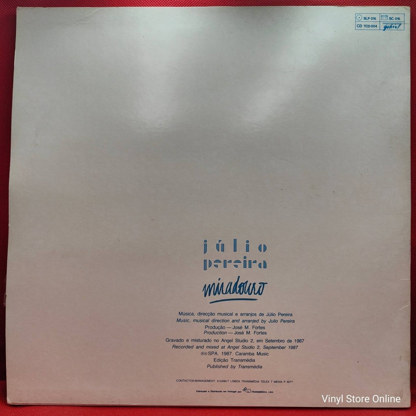 Júlio Pereira ‎– Miradouro - Vinyl Store Online
