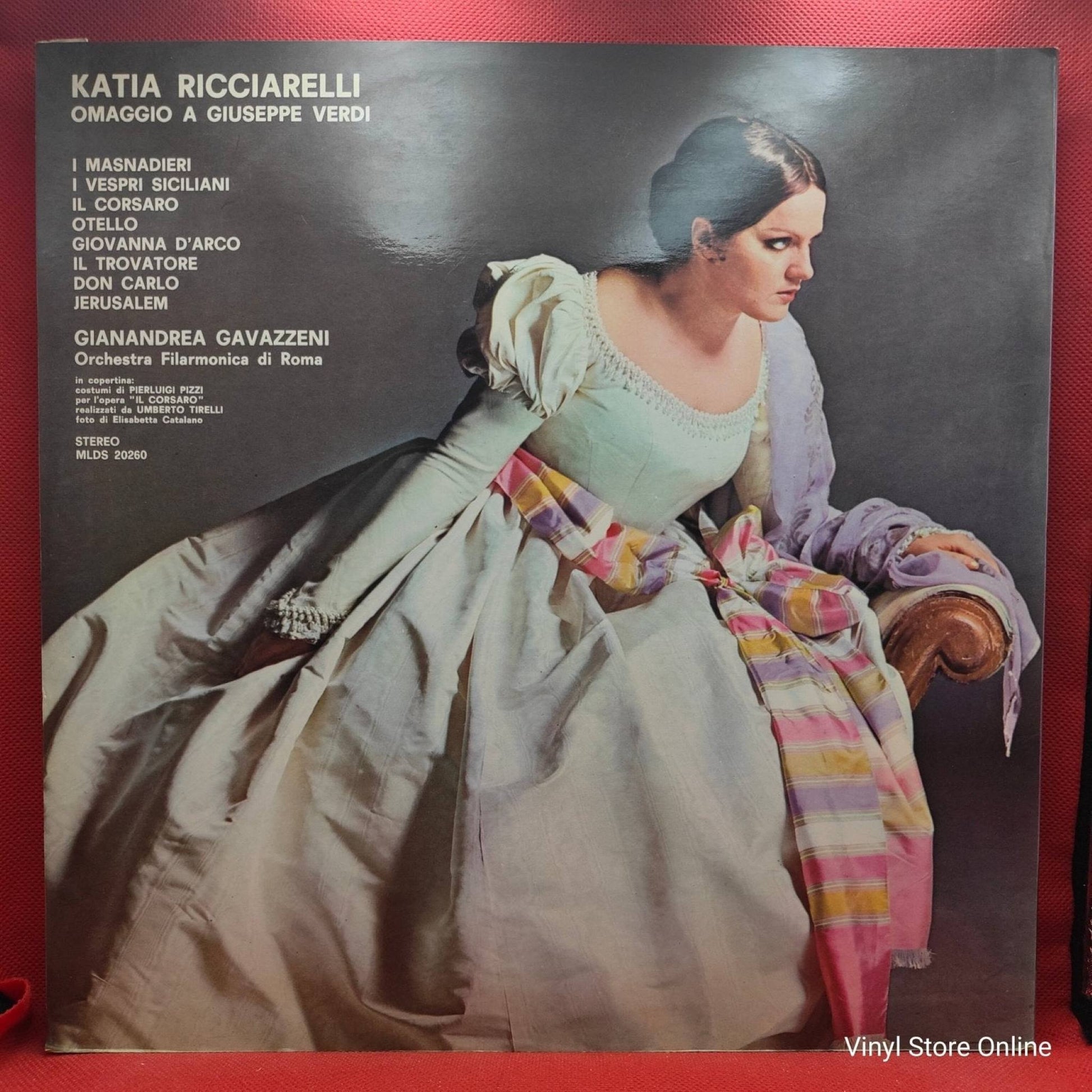 Katia Ricciarelli / Gianandrea Gavazzeni / Orchestra Filarmonica Di Roma ‎– Omaggio A Giuseppe Verdi - Vinyl Store Online