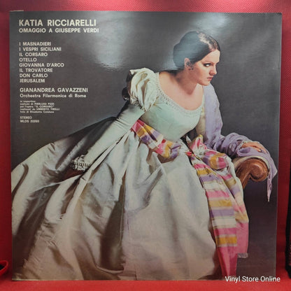 Katia Ricciarelli / Gianandrea Gavazzeni / Orchestra Filarmonica Di Roma ‎– Omaggio A Giuseppe Verdi - Vinyl Store Online