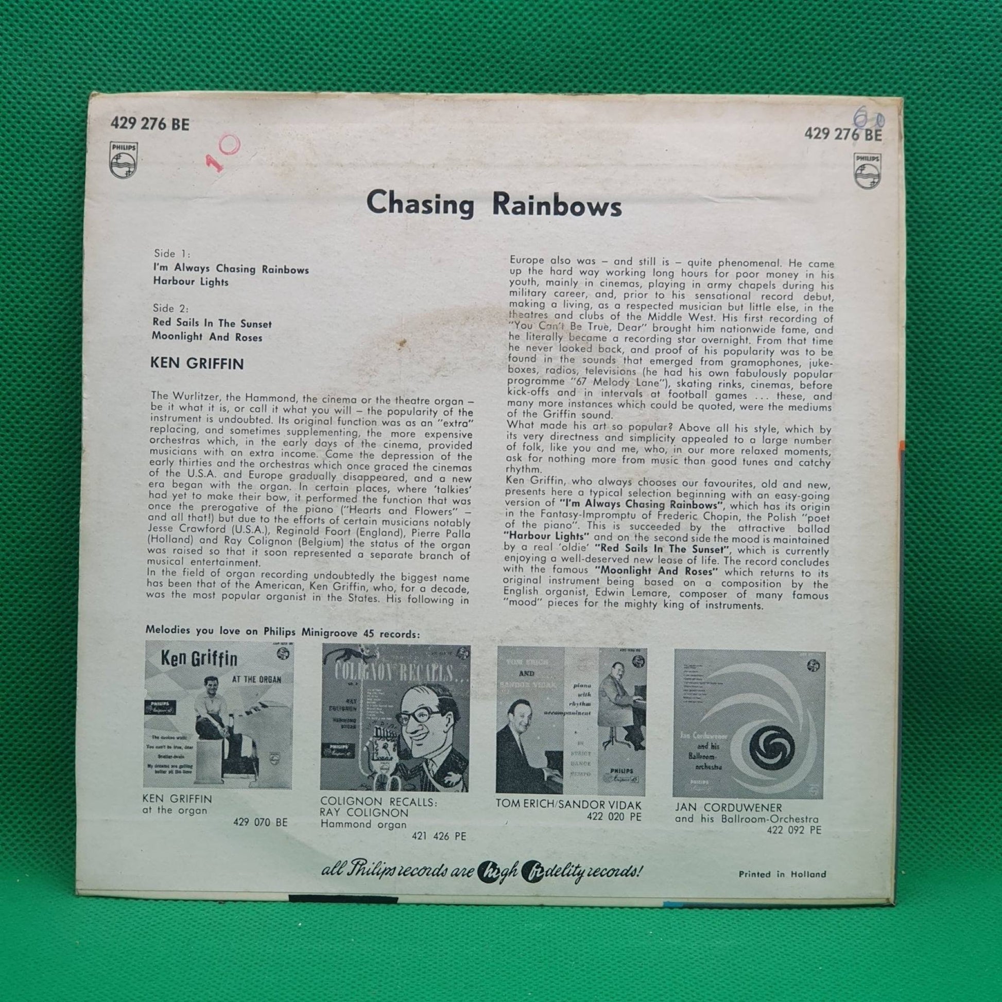 Ken Griffin ‎– Chasing Rainbows - Vinyl Store Online