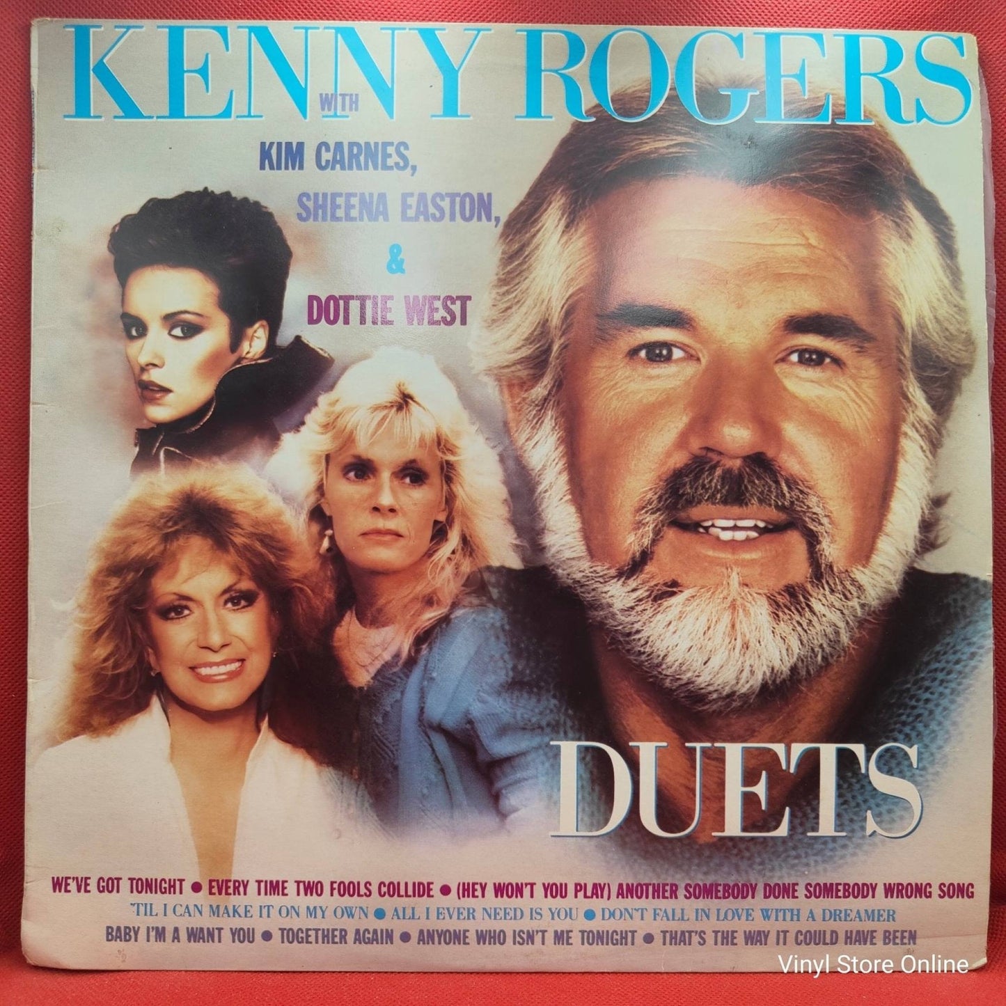 Kenny Rogers With Kim Carnes, Sheena Easton & Dottie West ‎– Duets - Vinyl Store Online