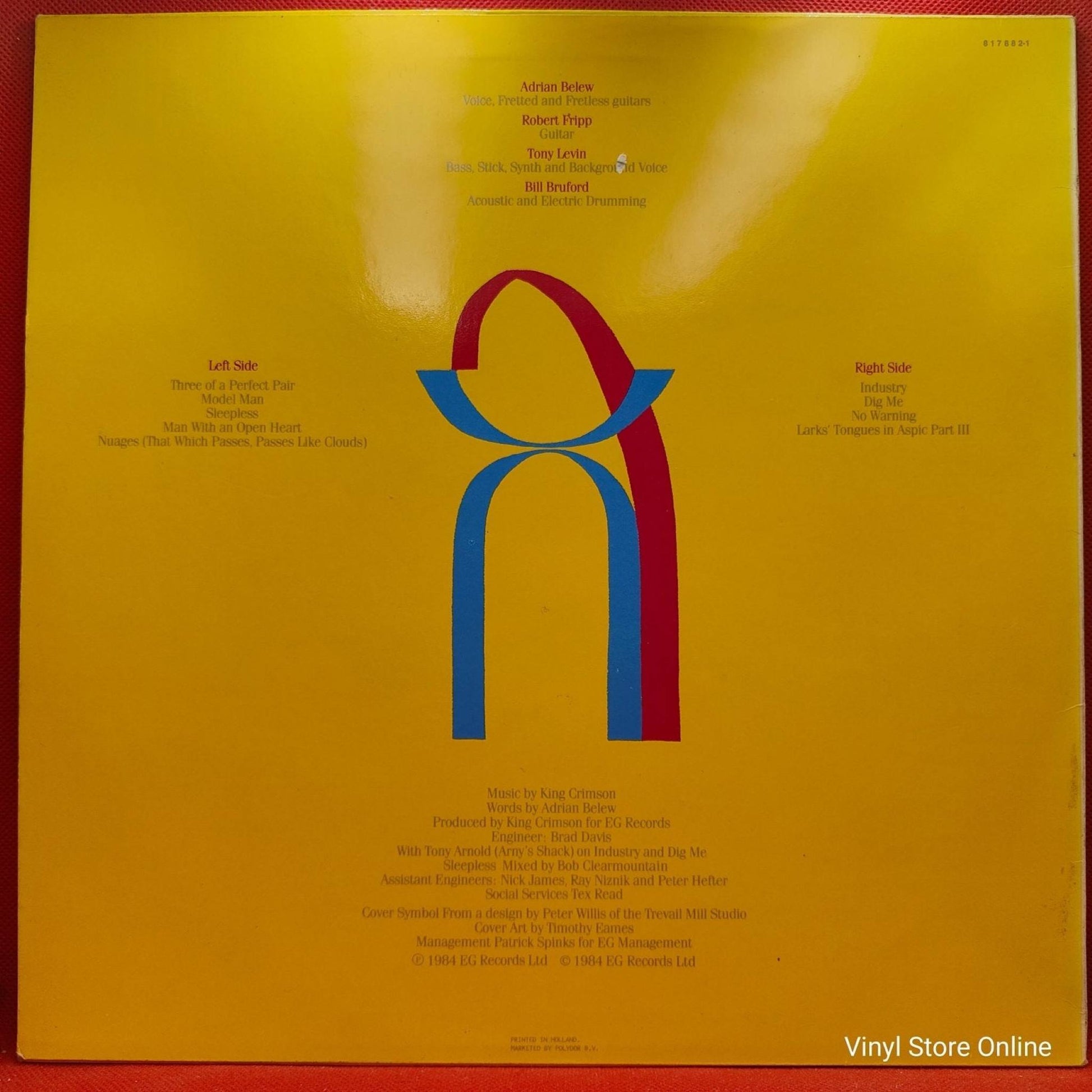 King Crimson ‎– Three Of A Perfect Pair - Vinyl Store Online