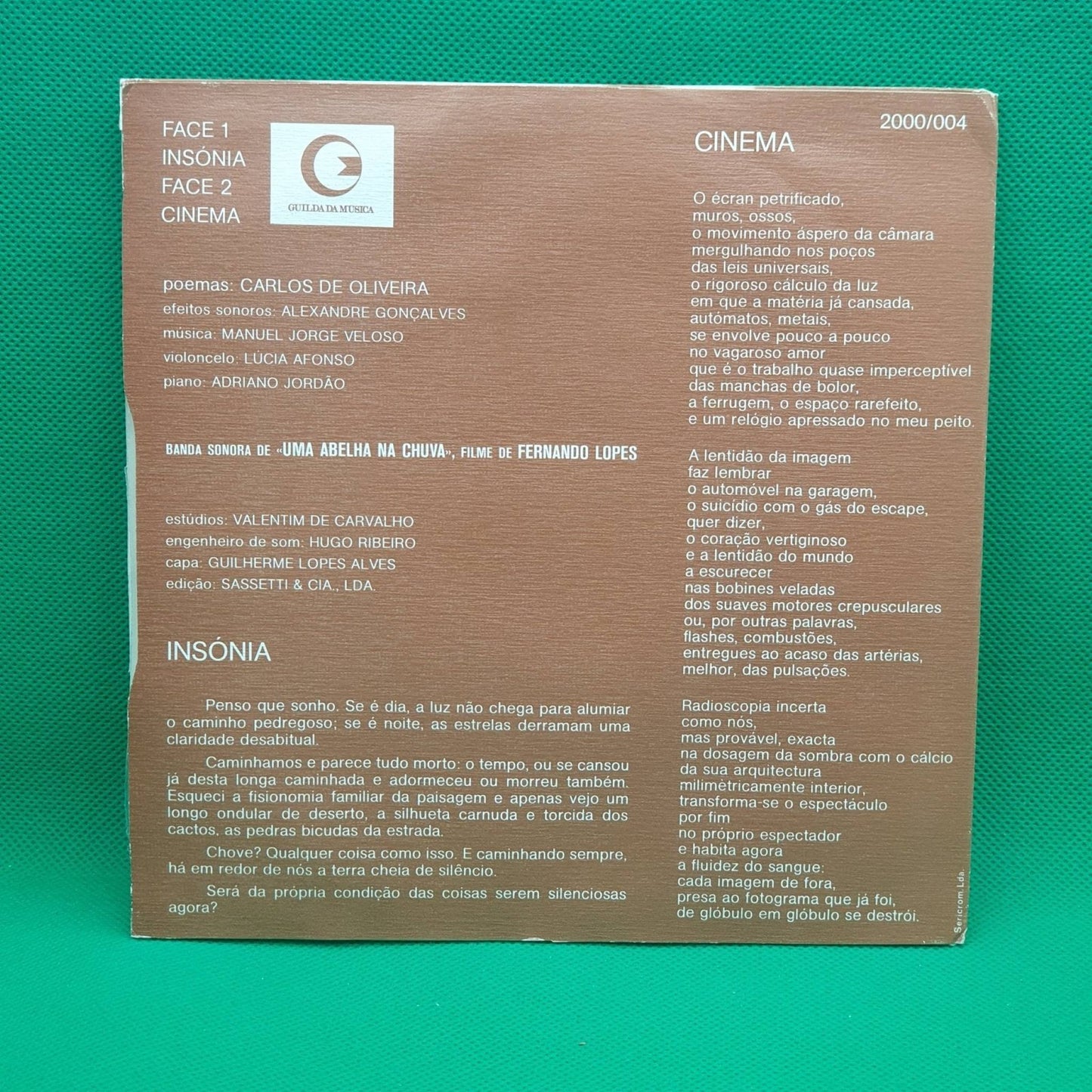 Laura Soveral ‎– Uma Abelha Na Chuva - Vinyl Store Online