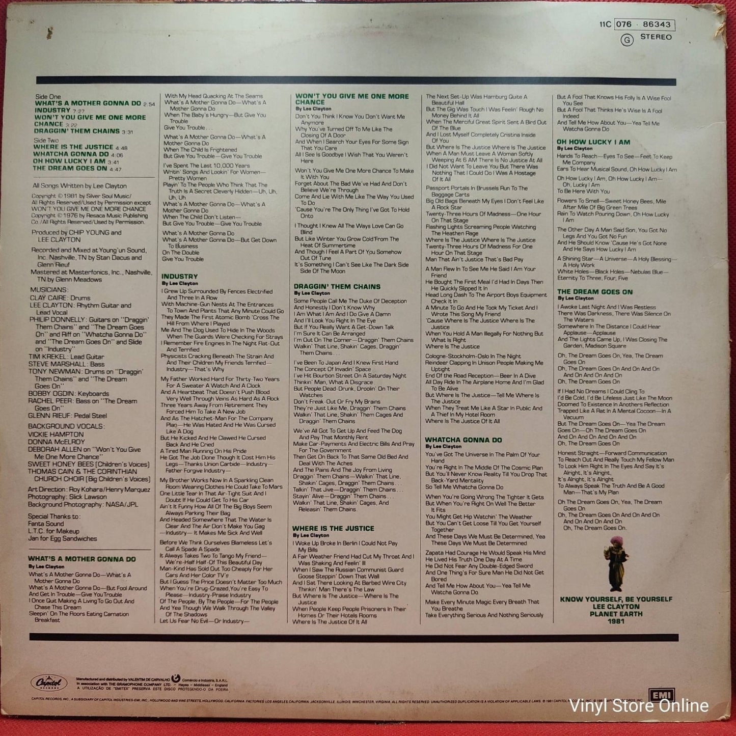 Lee Clayton ‎– The Dream Goes On - Vinyl Store Online