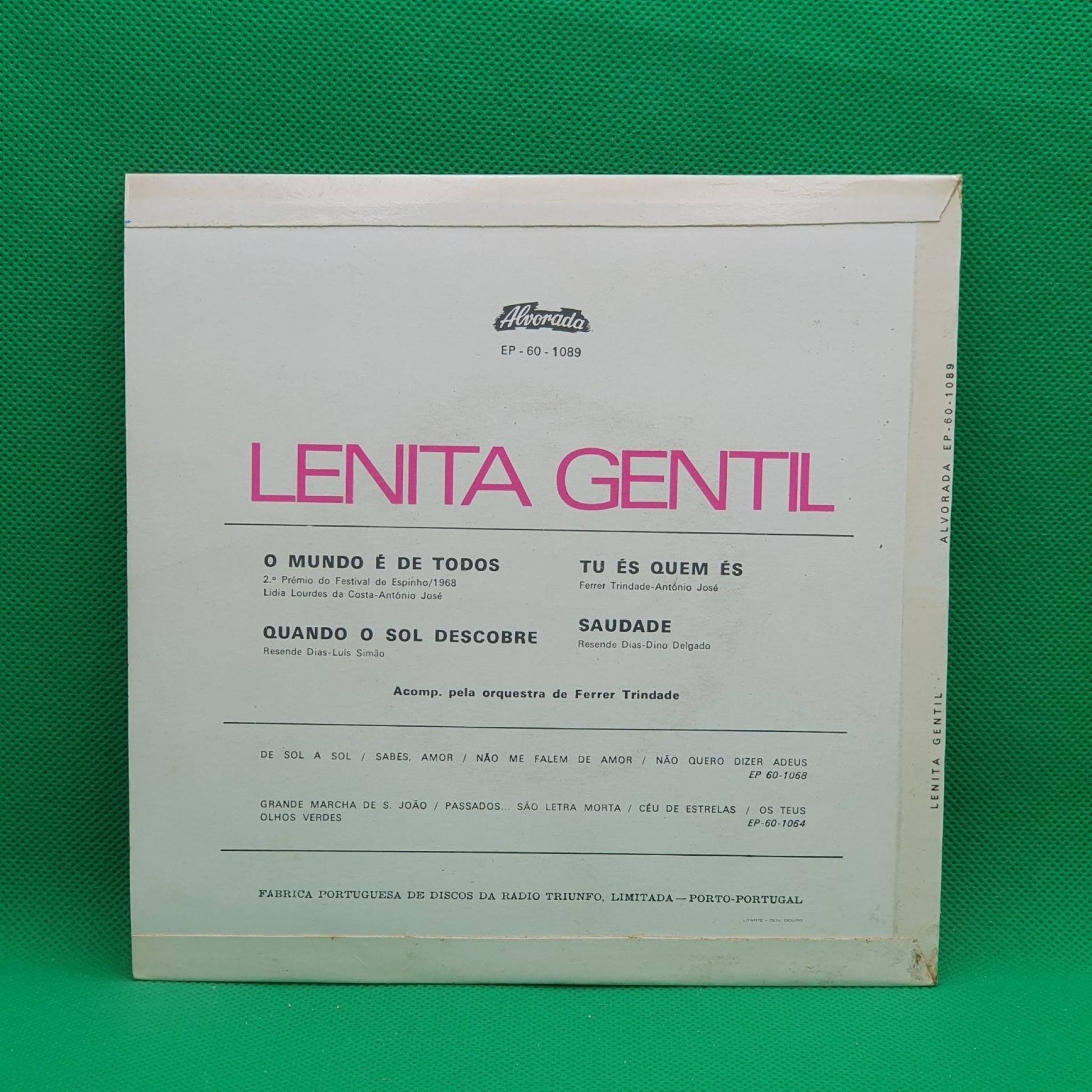 Lenita Gentil ‎– O Mundo É De Todos - Vinyl Store Online