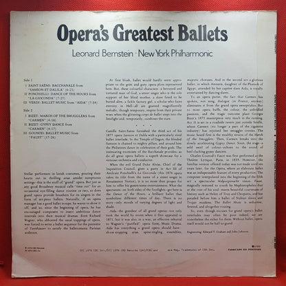 Leonard Bernstein, New York Philharmonic ‎– Opera's Greatest Ballets - Vinyl Store Online