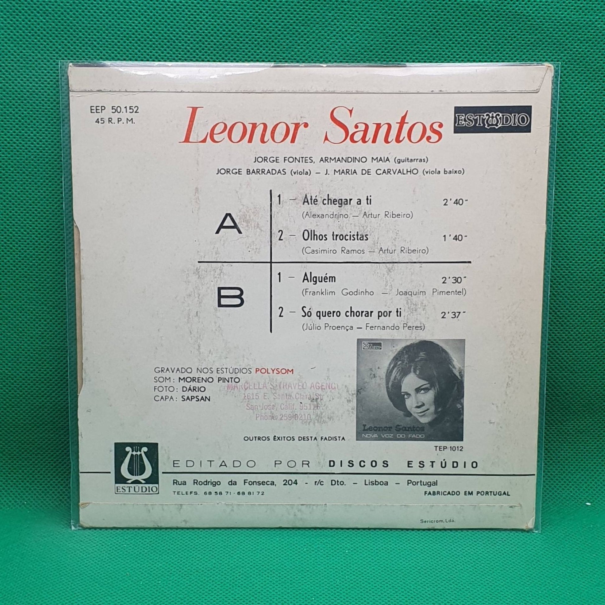 Leonor Santos ‎– Até Chegar a Ti - Vinyl Store Online