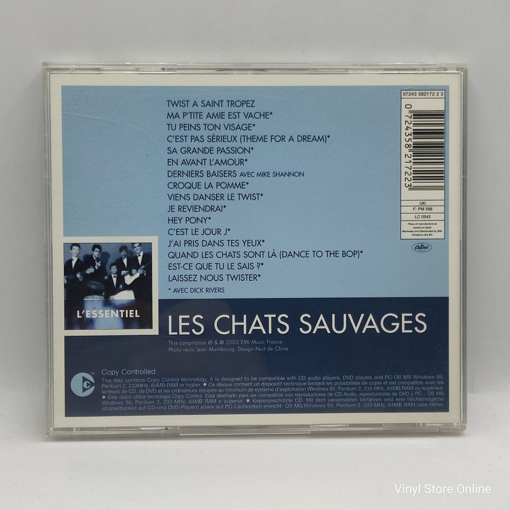 Les Chats Sauvages ‎– L'Essentiel - Vinyl Store Online