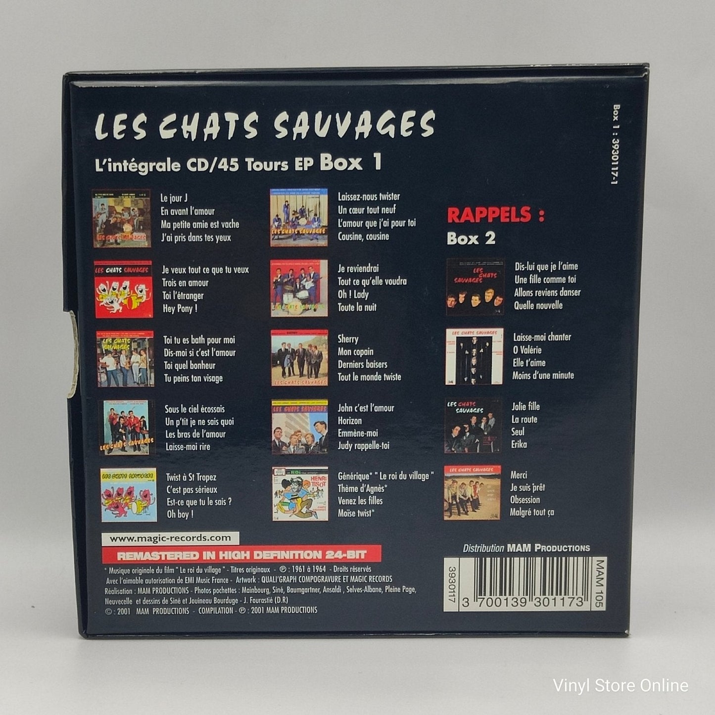 Les Chats Sauvages – L'Intégrale CD/45 Tours EP BOX 1 - Vinyl Store Online