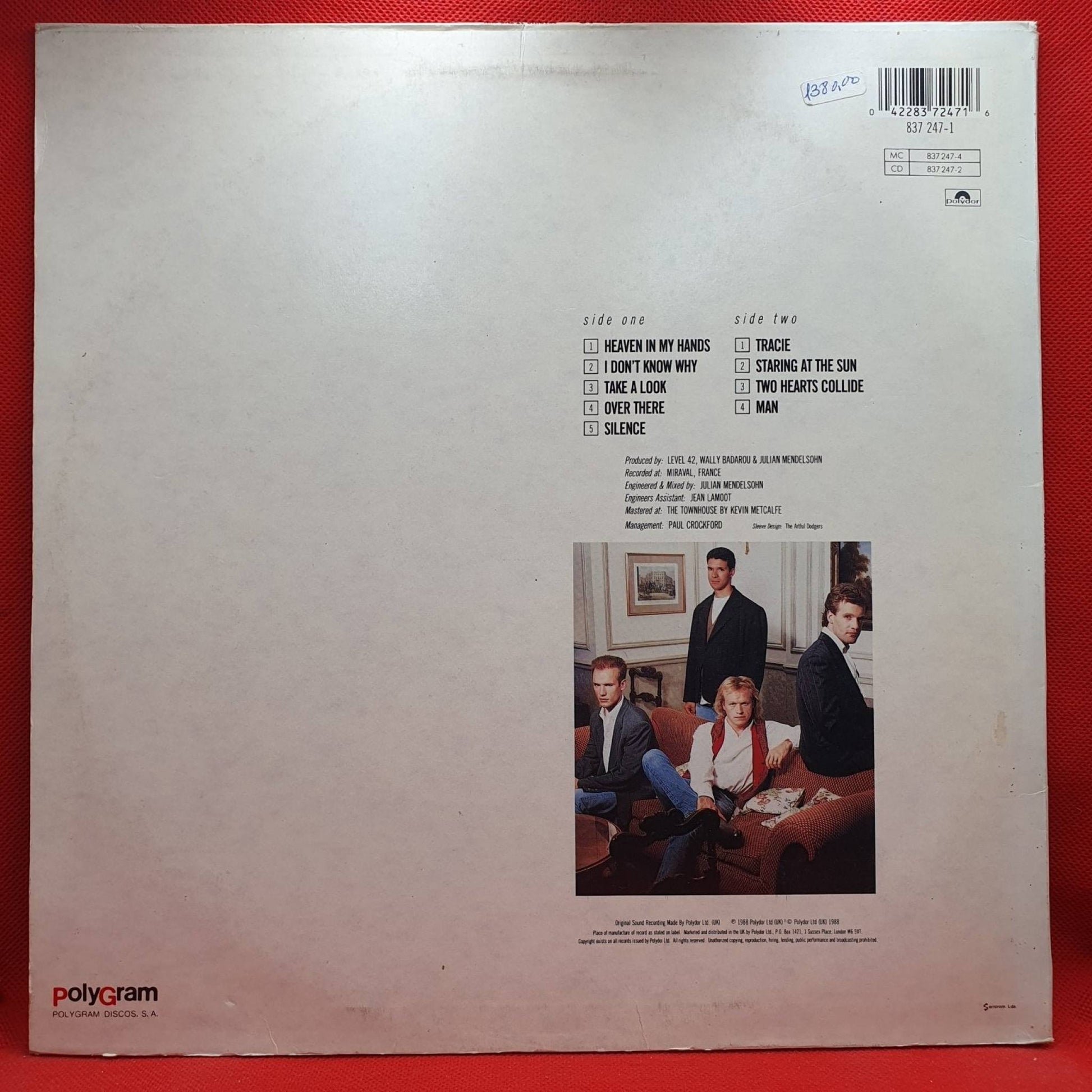 Level 42 ‎– Staring At The Sun - Vinyl Store Online