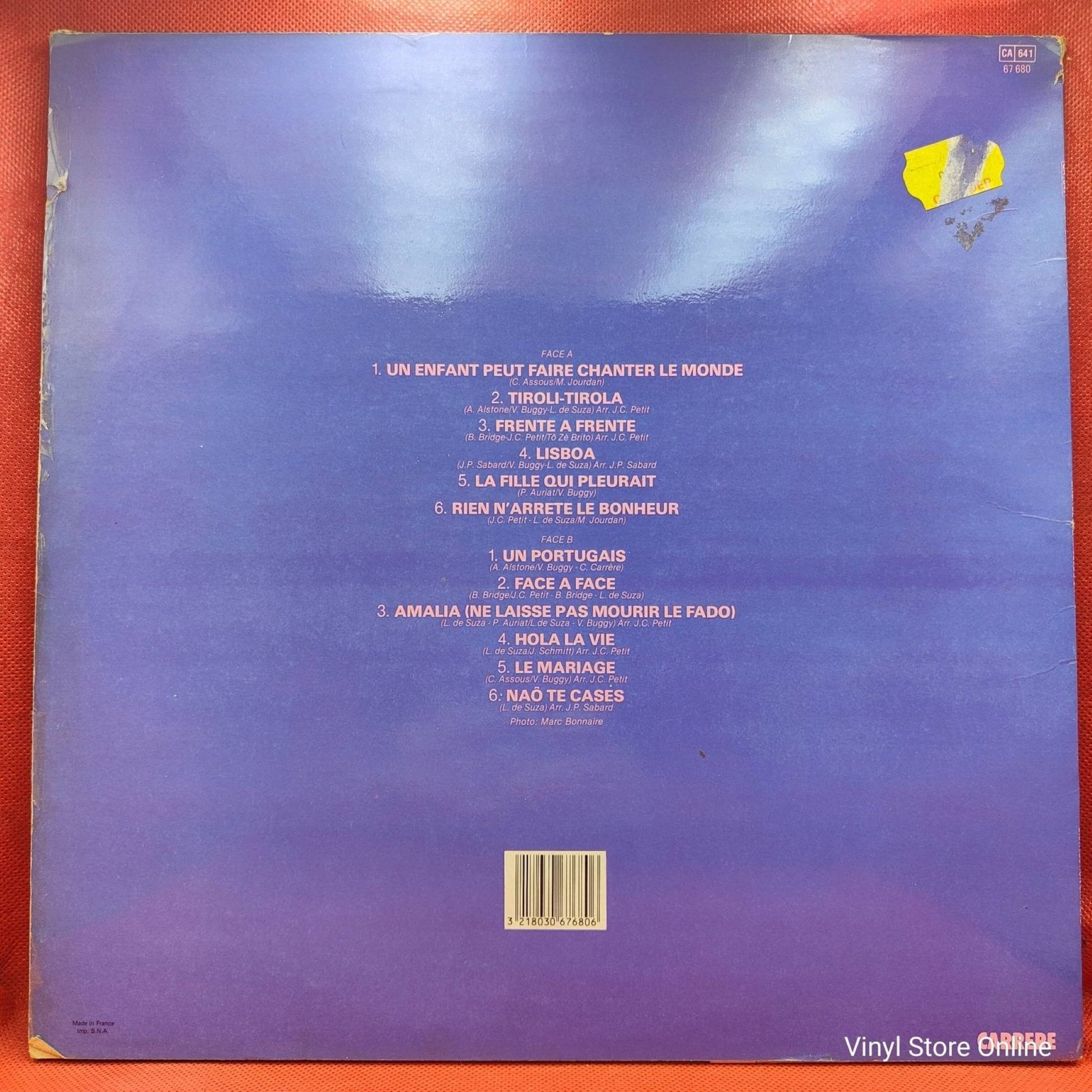 Linda De Suza ‎– Disque D'Or (Un Enfant Peut Faire Changer Le Monde) - Vinyl Store Online