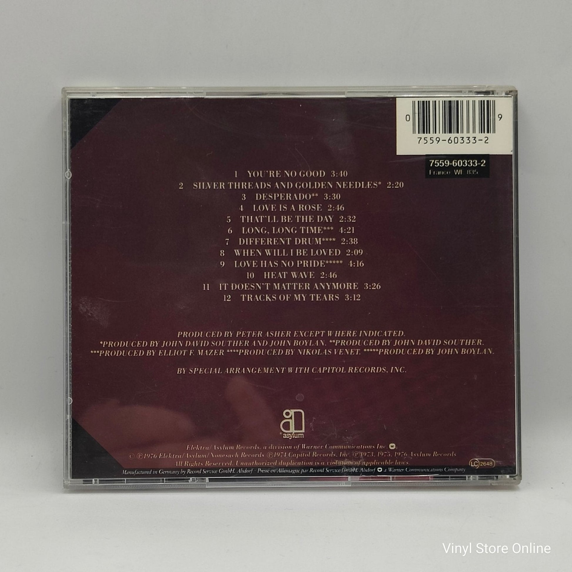 Linda Ronstadt ‎– Greatest Hits - Vinyl Store Online