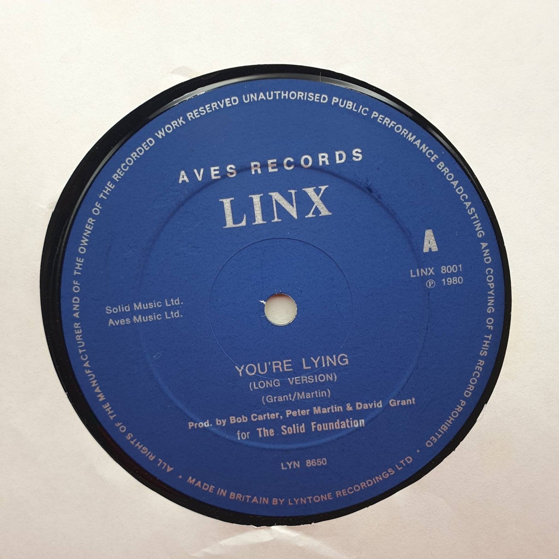 Linx ‎– You're Lying - Vinyl Store Online