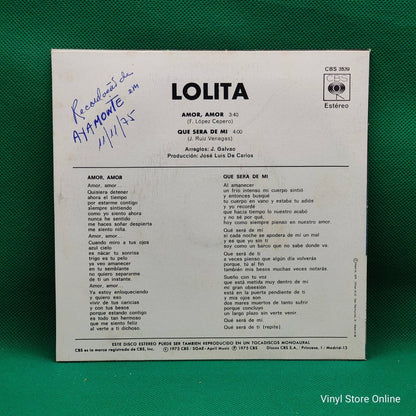 Lolita ‎– Amor, Amor - Vinyl Store Online