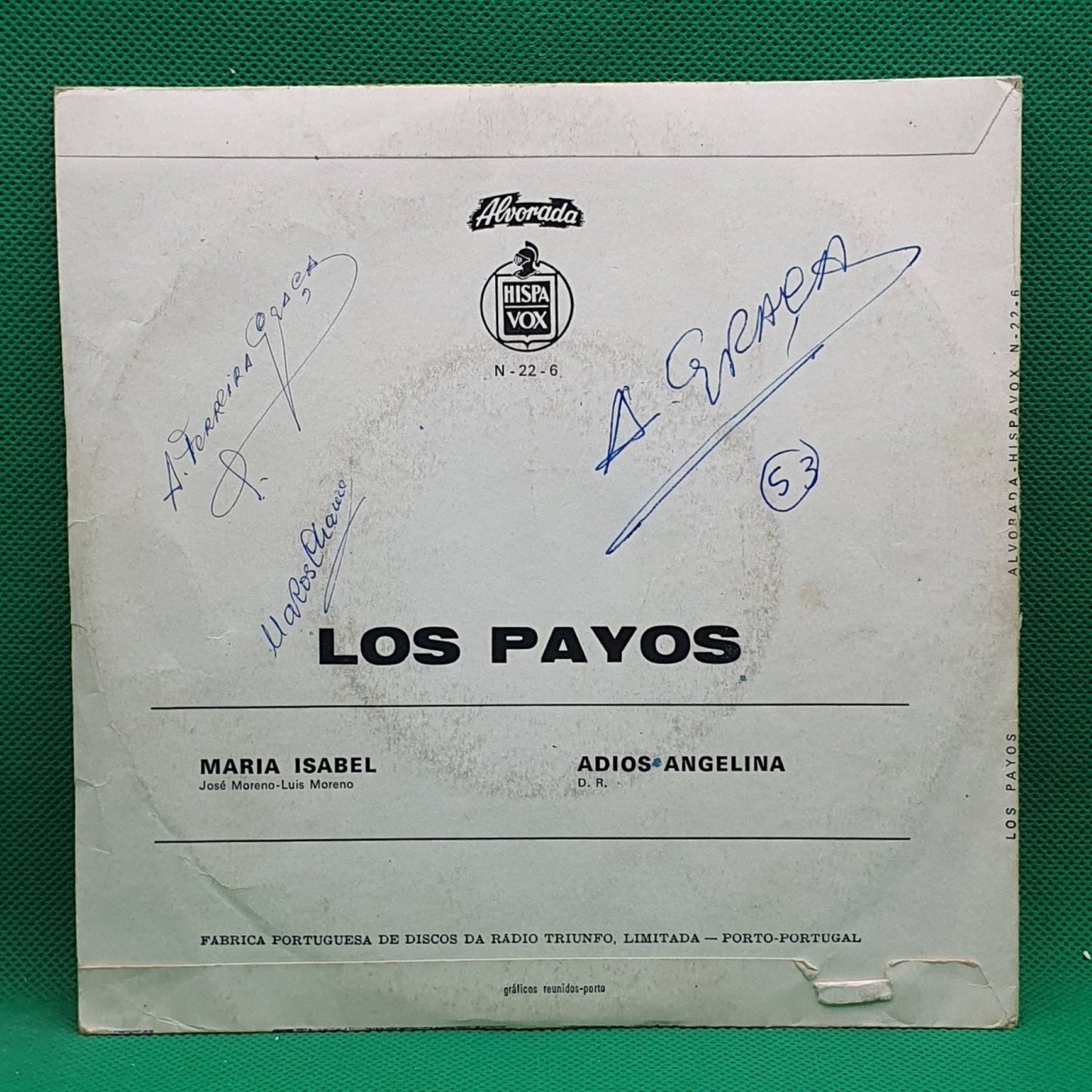 Los Payos ‎– Maria Isabel / Adios Angelina - Vinyl Store Online