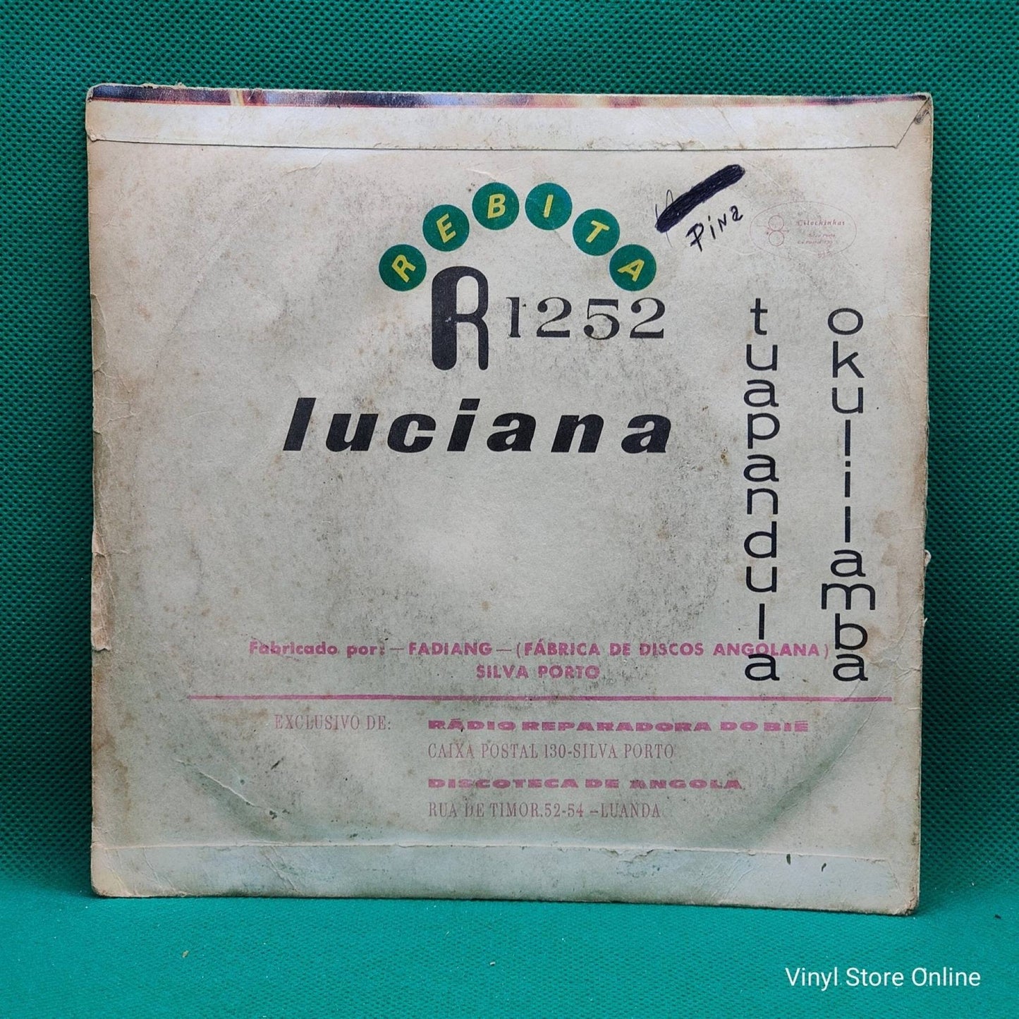 Luciana ‎– Tuapandula Okulilamba - Vinyl Store Online