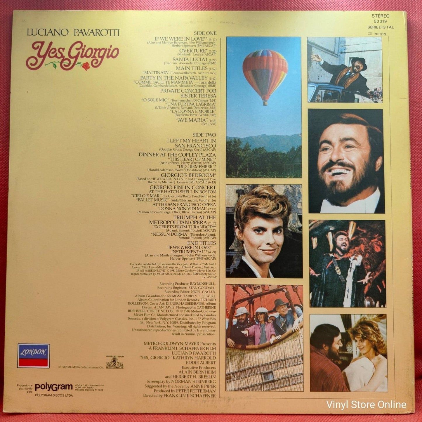 Luciano Pavarotti ‎– Yes, Giorgio (OST) - Vinyl Store Online