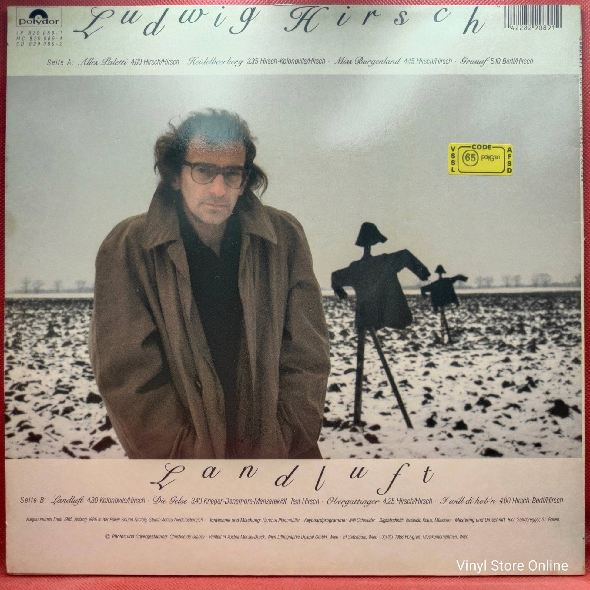 Ludwig Hirsch ‎– Landluft - Vinyl Store Online