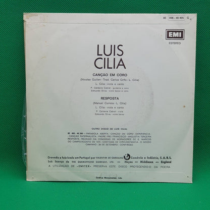 Luis Cilia ‎– Canção Em Coro - Vinyl Store Online