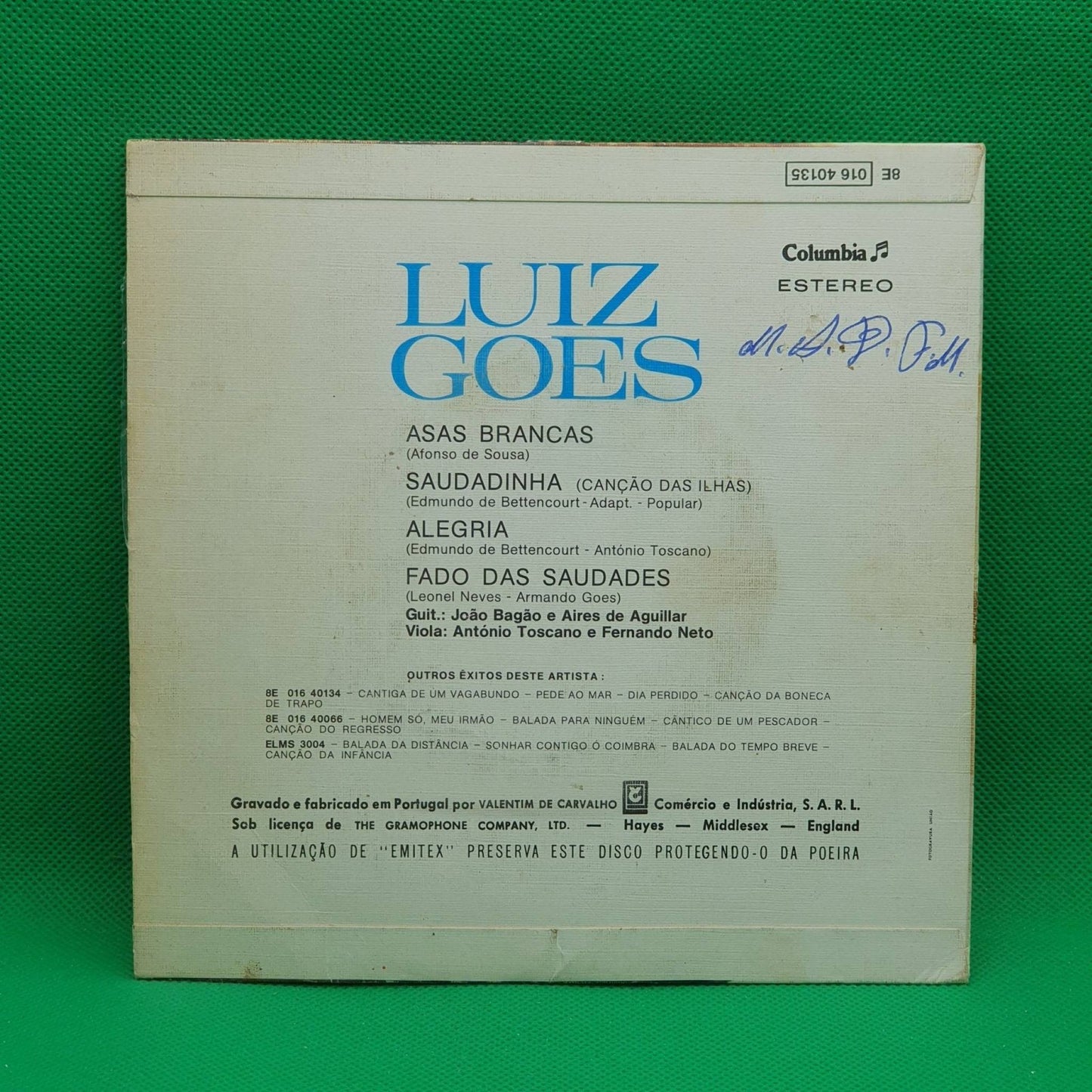 Luiz Goes ‎– Asas Brancas - Vinyl Store Online
