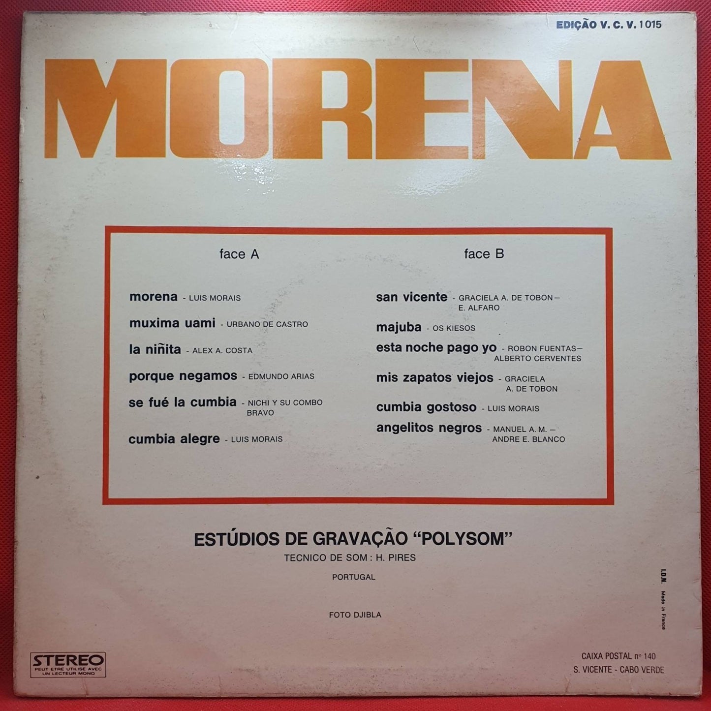 Luiz Morais ‎– Morena - Vinyl Store Online