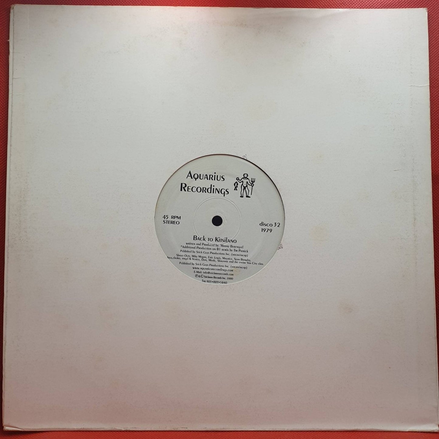 Manny Berenguel ‎– Back To Kitsilano - Vinyl Store Online
