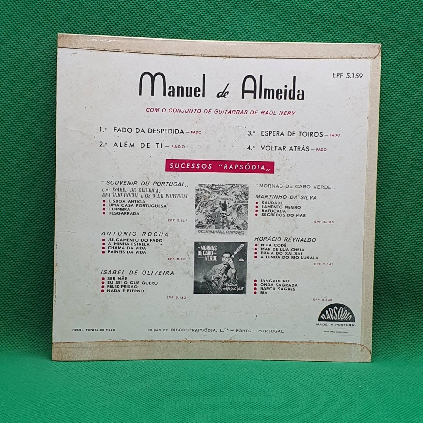 Manuel De Almeida ‎– Fado Da Despedida - Vinyl Store Online