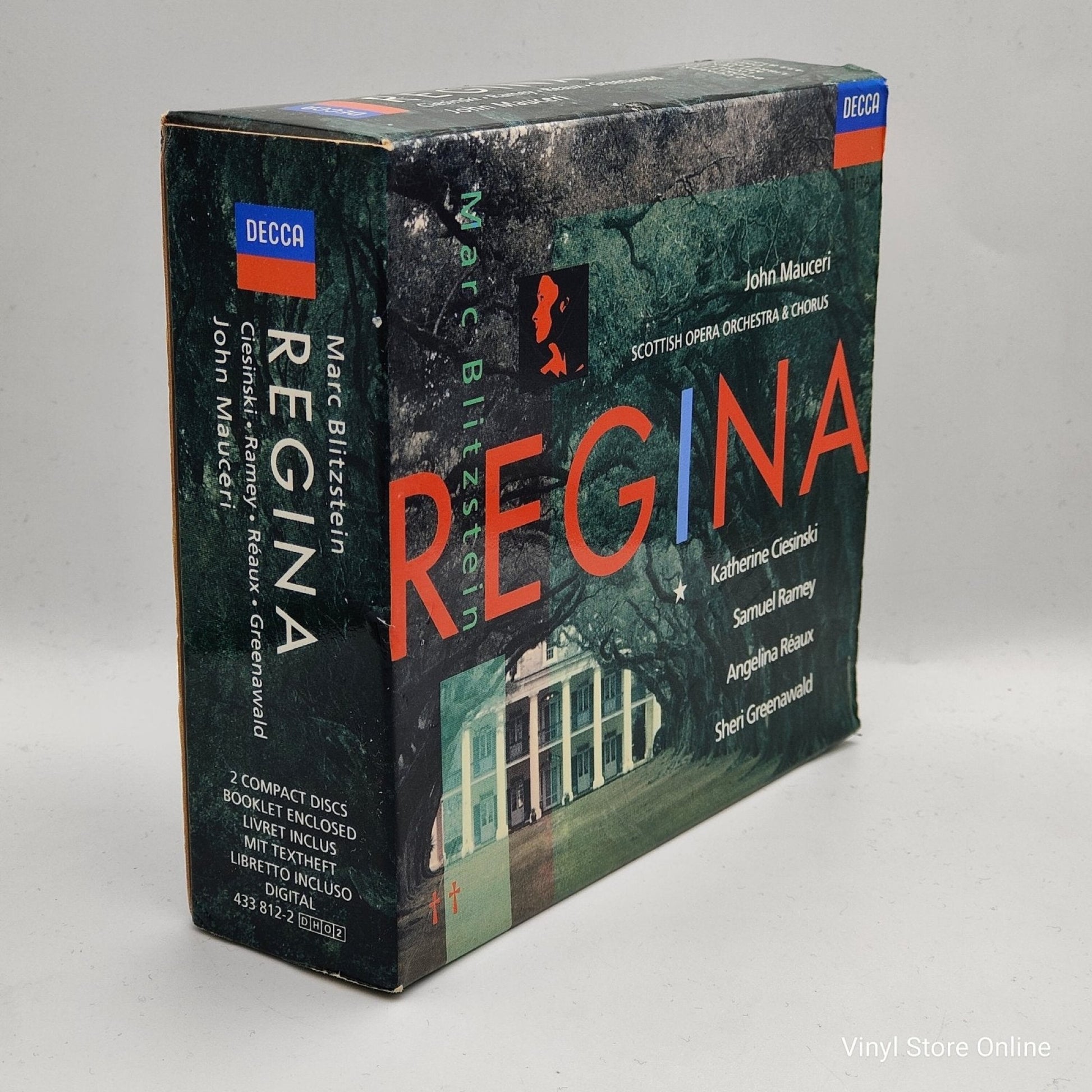 Marc Blitzstein - John Mauceri Conducting The Scottish Opera Orchestra ‎– Regina - Vinyl Store Online