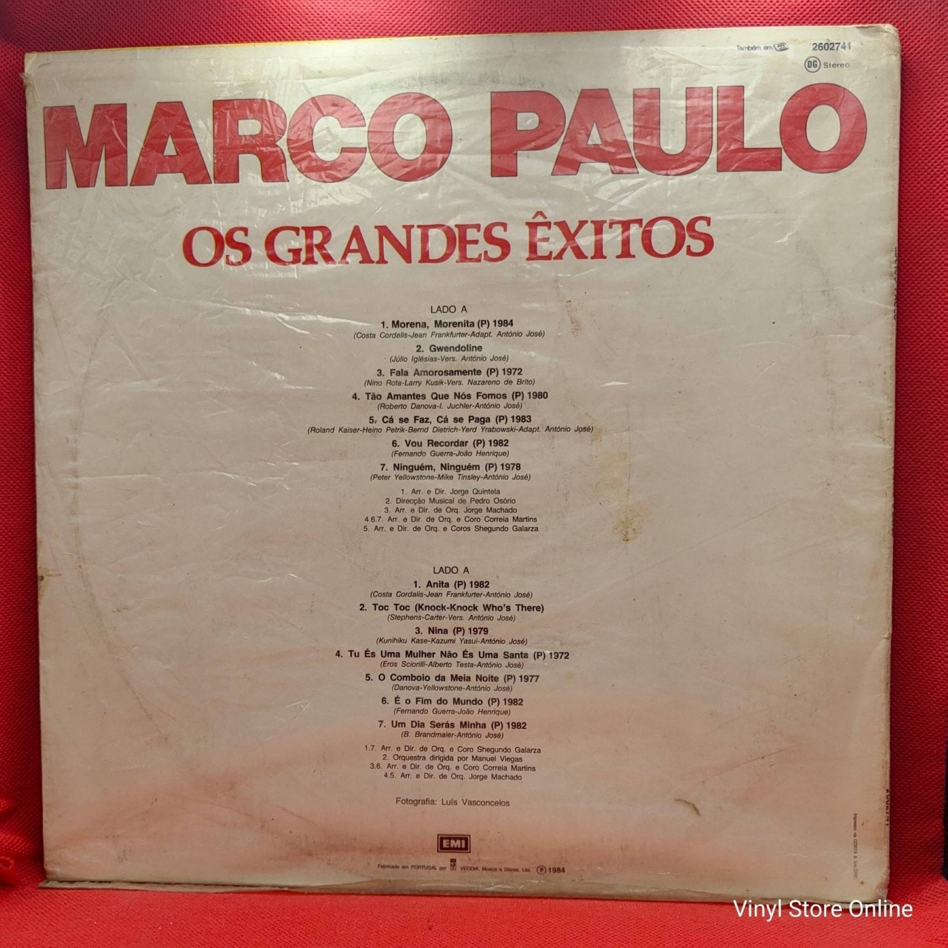 Marco Paulo ‎– Os Grandes Êxitos - Vinyl Store Online
