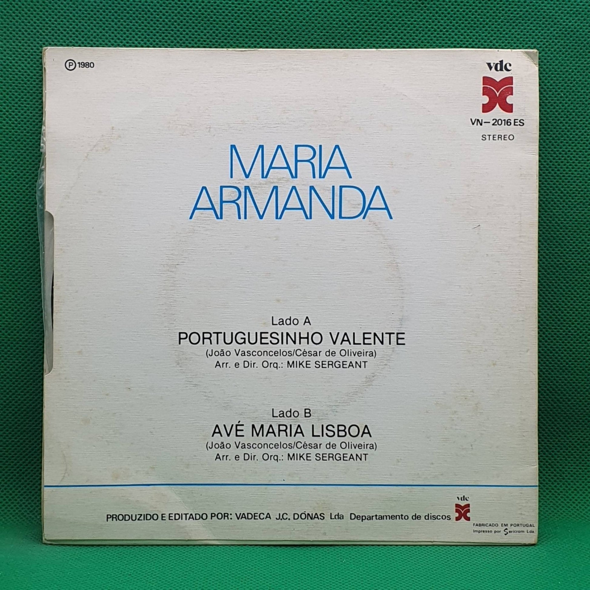 Maria Armanda ‎– Portuguesinho Valente - Vinyl Store Online