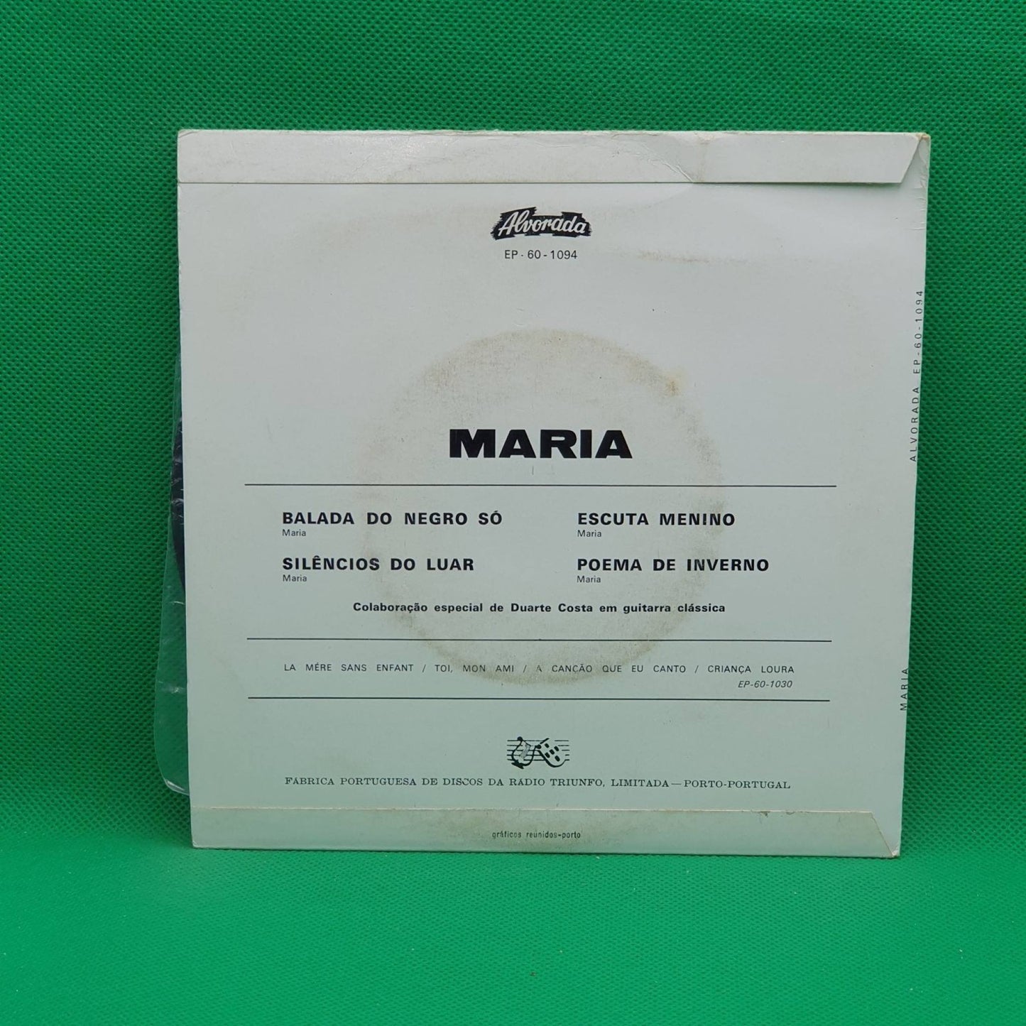 Maria ‎– Balada Do Negro Só - Vinyl Store Online